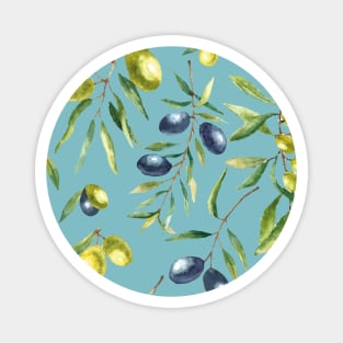 Olives - Mediterranean pattern Magnet